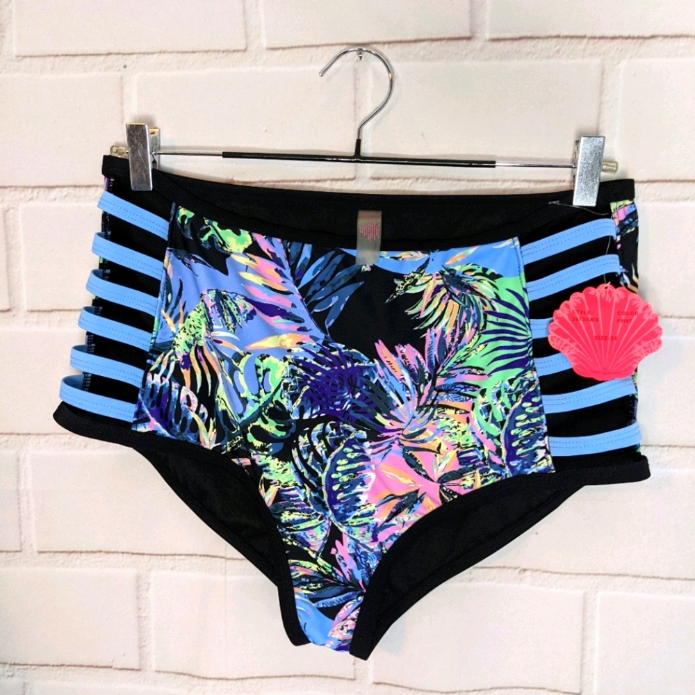 Bikini bottom  coral tropics by Apollo swimwear